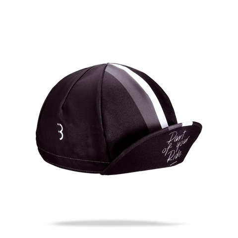 Black, striped cycling cap from BBB. BBW-253