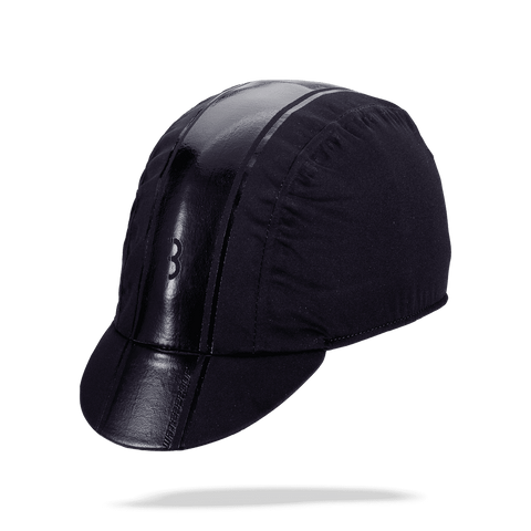 Black, waterproof cycling cap from BBB. BBW-294
