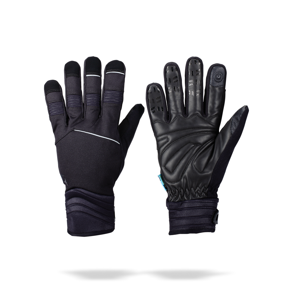Black winter cycling gloves from BBB. BWG-32