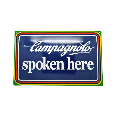 Campagnolo Spoken Here Tin Signage