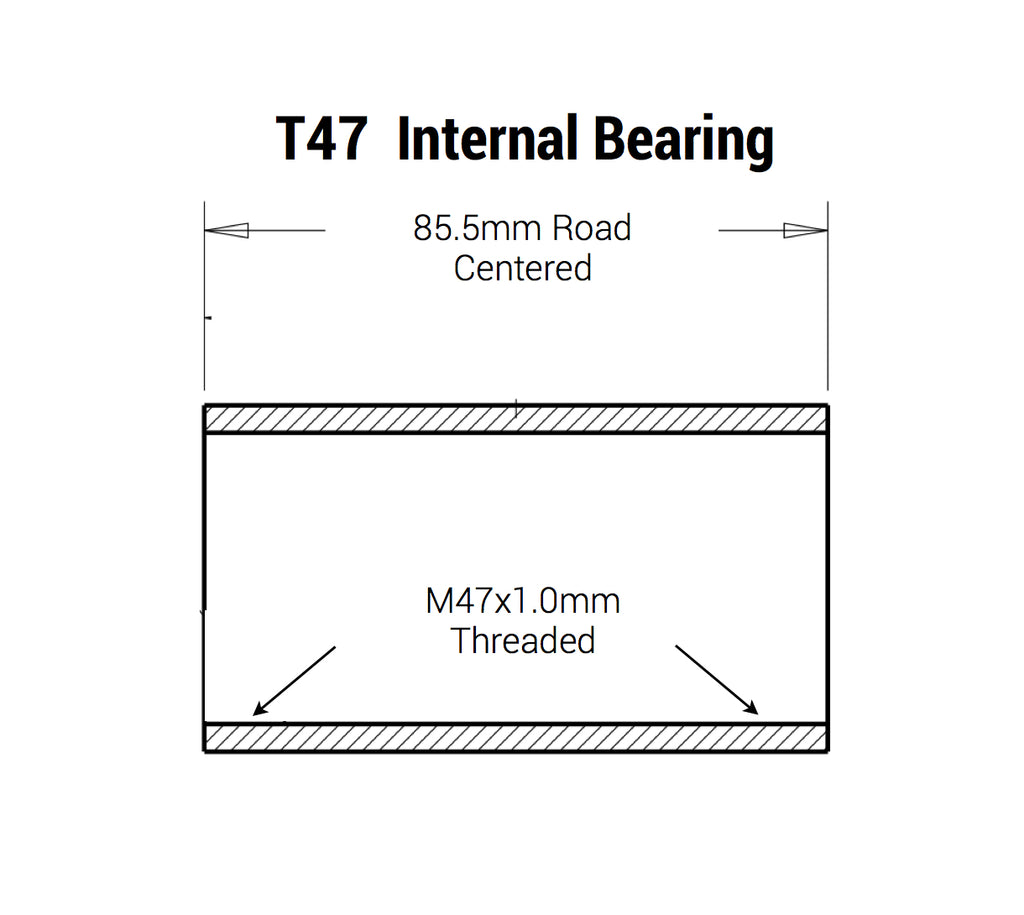 Praxis M30 Bottom Bracket for T47 I.B. (internal bearings)