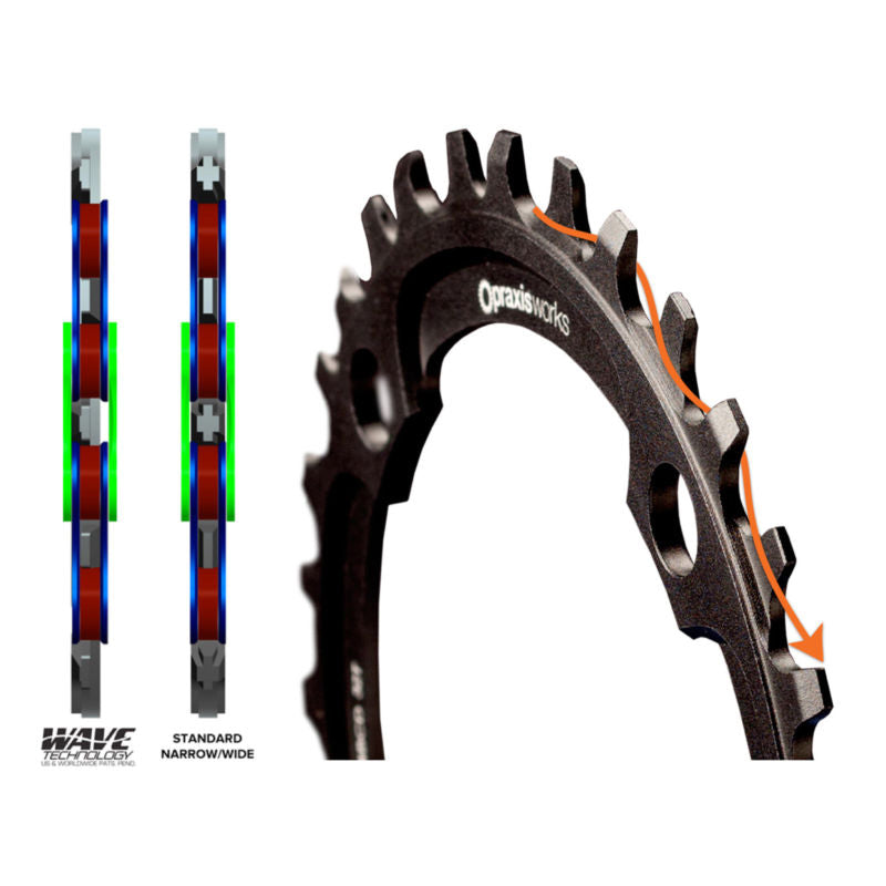 Praxis eRing 104 BCD Steel Mountain Bike Chainring